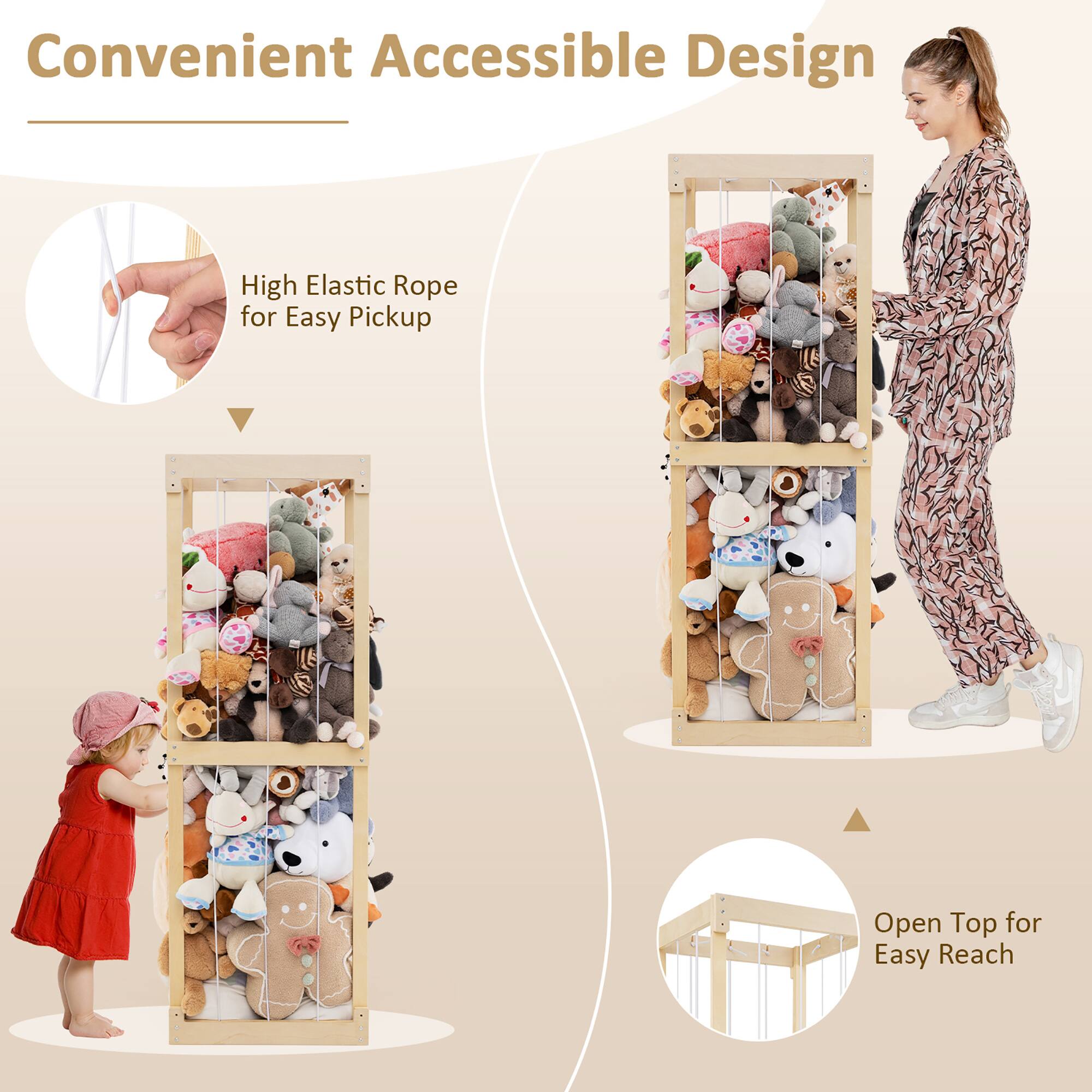 Convenient Accessible Design

- High Elastic Rope for Easy Pickup
- Open Top for Easy Reach