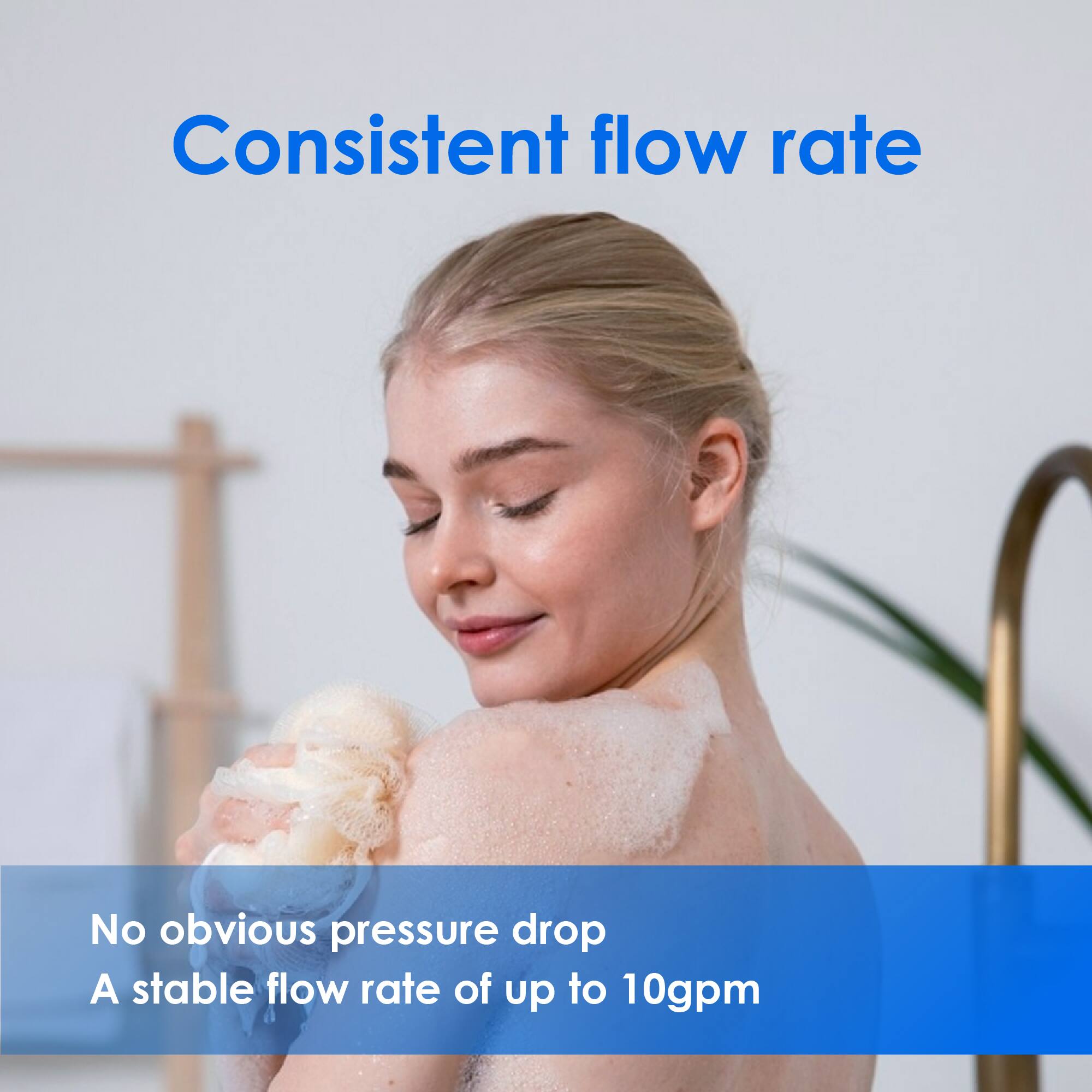 Consistent flow rate, No obvious pressure drop, A stable flow rate of up to 10gpm