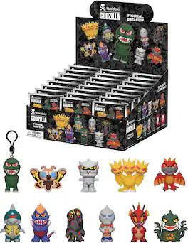 Monogram - Tokidoki x Godzilla - Series 1 - 3D Foam Bag Clip Blind Bag - 24pc PDQ Display - COLLECTIBLES - Multicolor