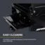 Easy Cleaning: Porcelain-coated grease pan can be removed for easy cleaning.