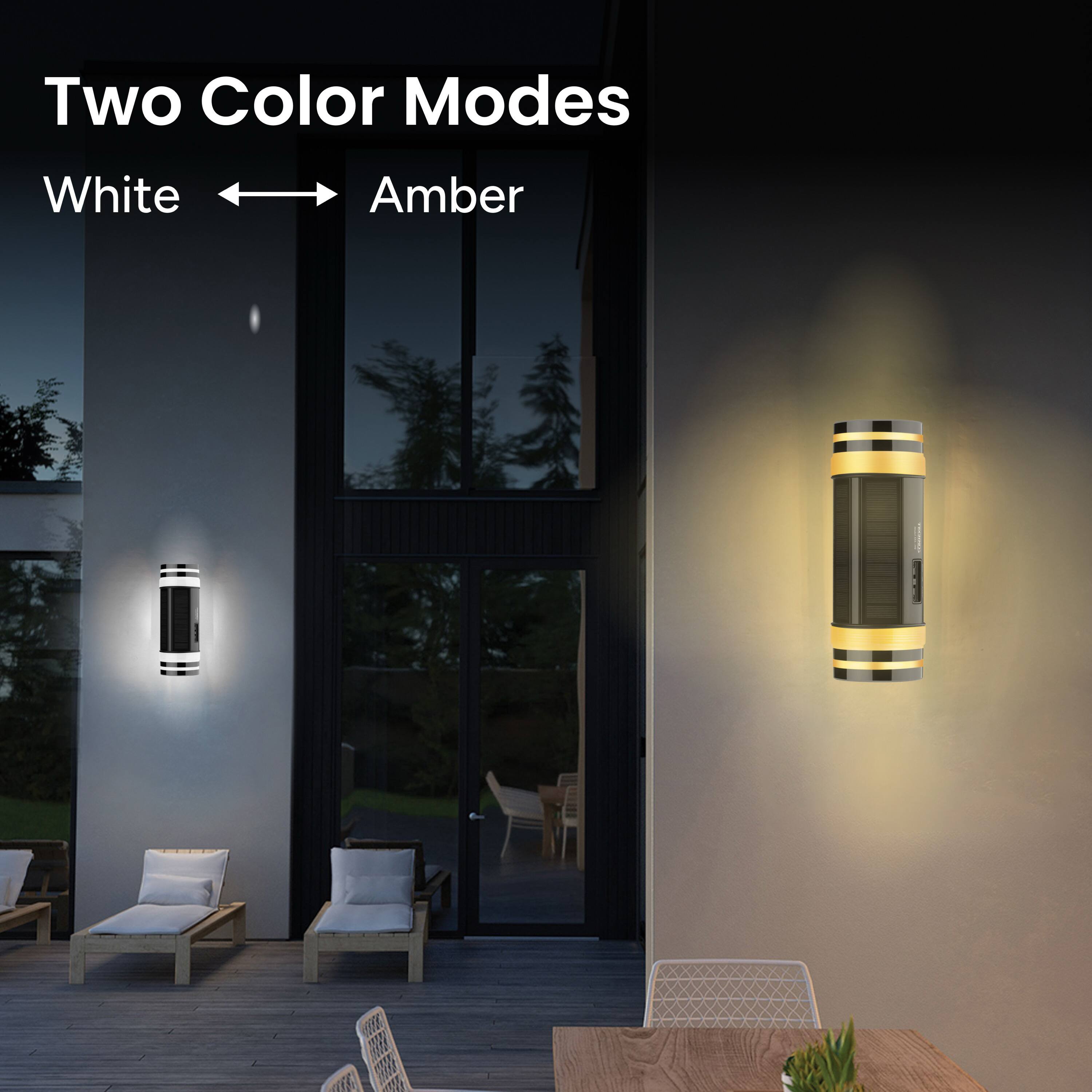 Two Color Modes White Amber