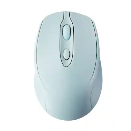Front. SKRAN - Rechargeable Dual Mode Bluetooth Mouse, Silent Wireless Slim Mouse with 2.4G USB Receiver for Laptop PC Mac - Blue.