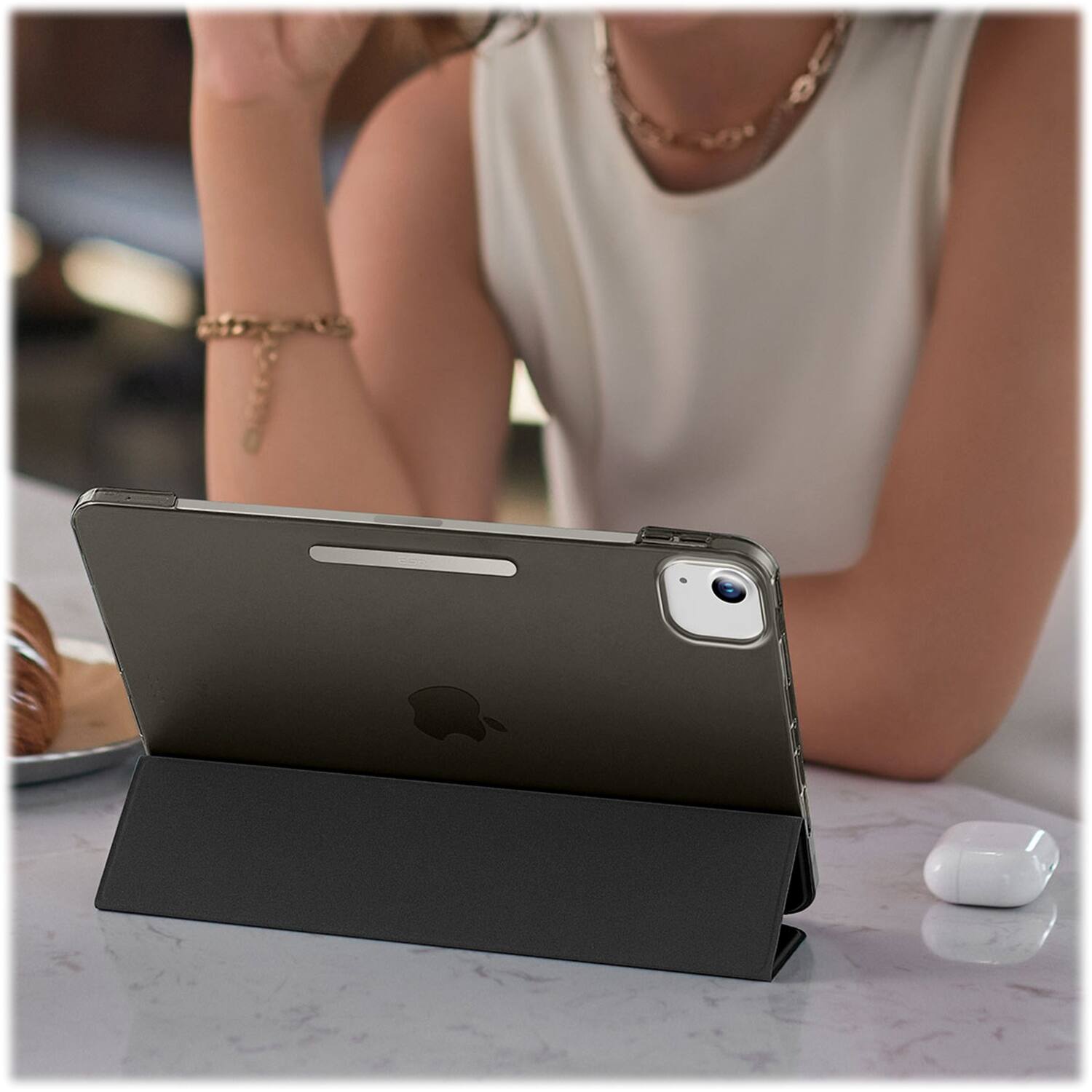 Alt View 17. SaharaCase - Venture Series Tri-Fold Folio Case for Apple iPad Air 13" M2/M3  - Black.