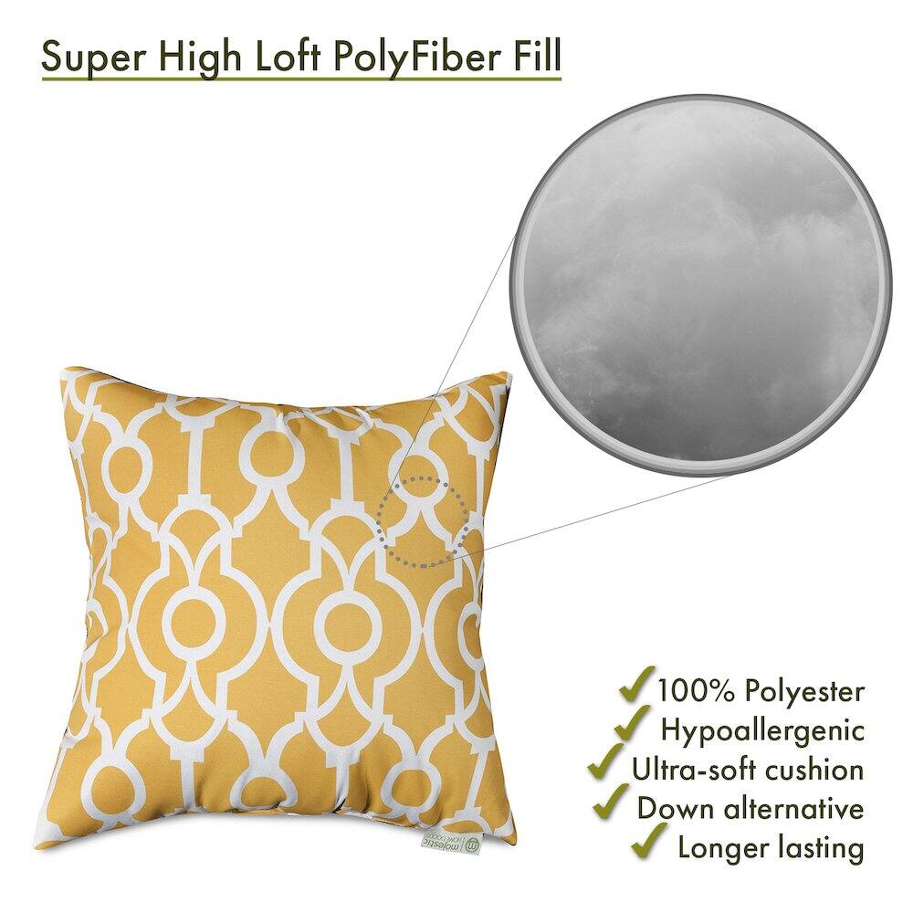 Super High Loft PolyFiber Fill

- 100% Polyester
- Hypoallergenic
- Ultra-soft cushion
- Down alternative
- Longer lasting