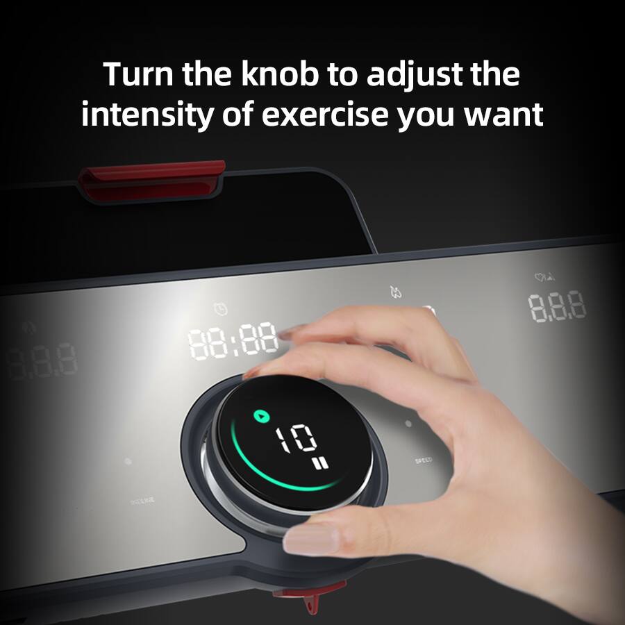 Turn the knob to adjust the intensity of exercise you want