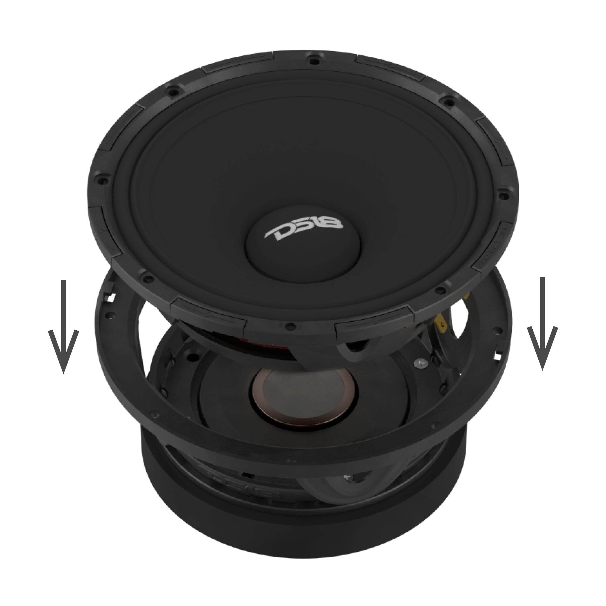 Alt View 4. DS18 Audio - PROJECT360 6.5" Loudspeaker, 300W RMS 8-Ohm.