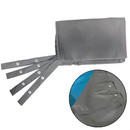 Front. Disc-O-Bed - Disc-O-Bed Kids Cot Sheet for Portable Folding Bed Systems and Camping, Grey - Grey.