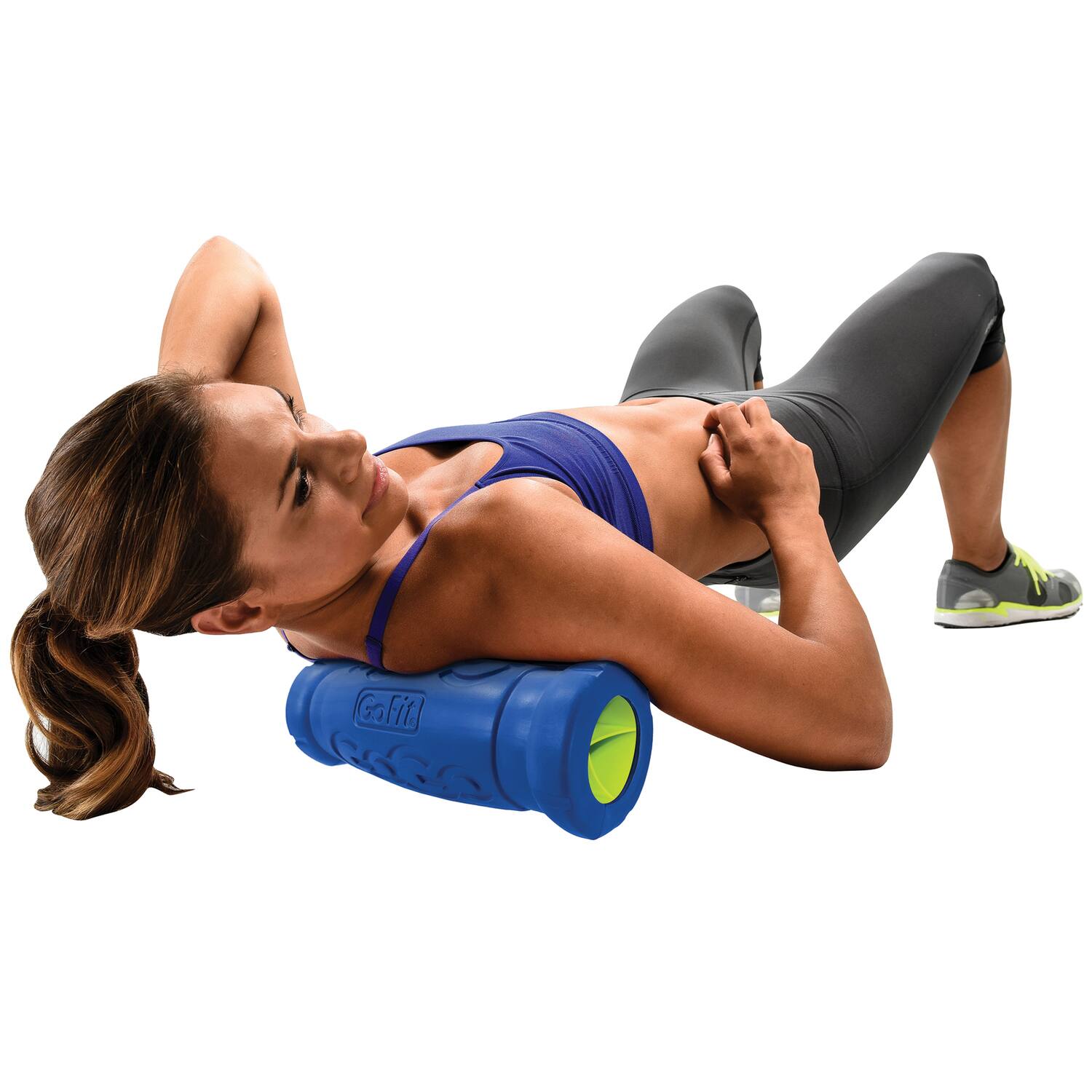 Alt View 1. GoFit - 12" Go-Size Barrel Roller with Massage Ball.