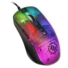 ENHANCE - Voltaic 2 Gaming Mouse - Computer Mouse with 7 Programmable Buttons - Wired - Black