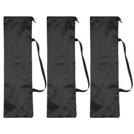 Unique Bargains - 39"x12" Tripod Case, 3pcs Oxford Padded Bag for Camera Gear, Mic, Light Stand - Black