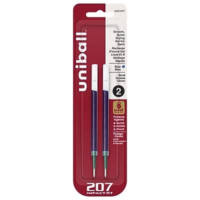 uni-ball - 207 Impact RT Gel-Ink Pen Refill, Bold Tip, 2/Pack - Blue Ink price history on PriceWatchPro
