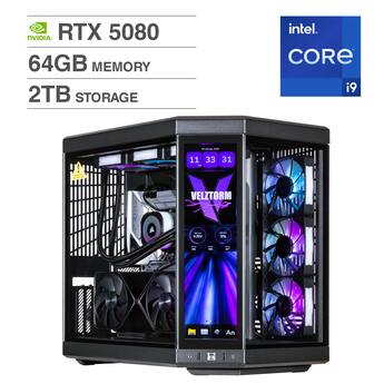 Velztorm LCD Praetix Desktop PC (Intel i9 14900K, 64GB DDR5, 2TB Velztorm LCD Praetix Desktop PC (Intel i9 14900K, 64GB DDR5, 2TB