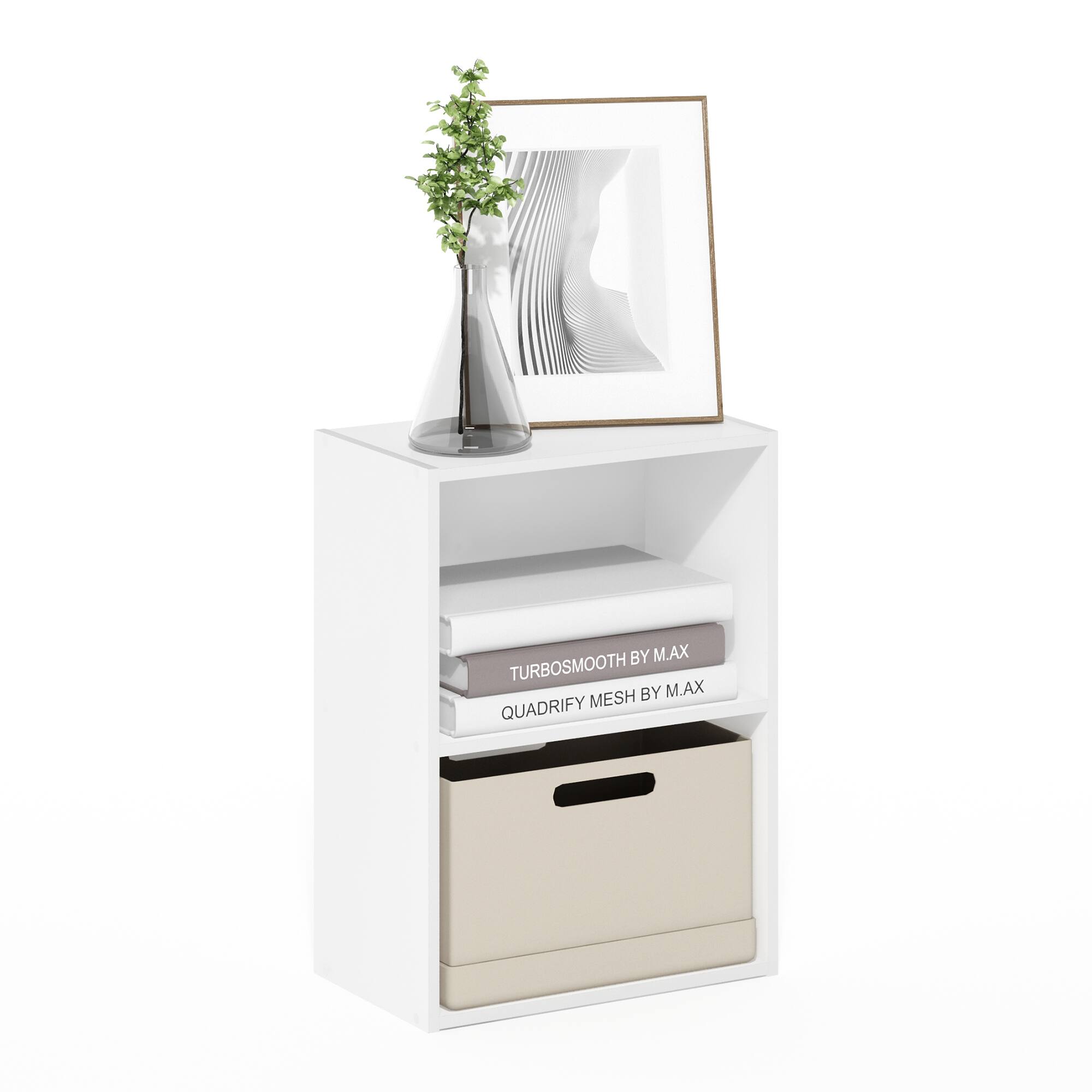 Armoire de rangement Pasir avec étagères ouvertes et portes - TRAHOO