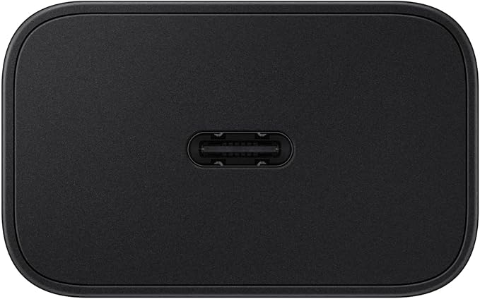 Left. Samsung - Samsung 25W Power Adapter | Color:  Black - Black.