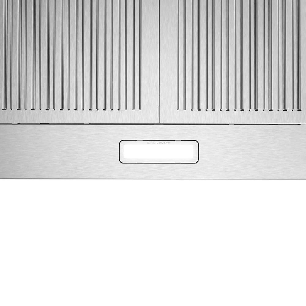 Alt View 9. Streamline - 30 in. Bernardo Convertible Wall Mount 220 CFM Range Hood, Baffle Filters, Push Button Control, LED Light - Brushed Stainless Steel.