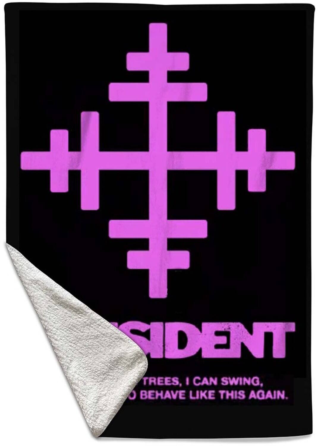 PopMarket - President - Rocksax - President - Lyric Key - Sherpa Fleece Throw (50 in x 60 in) - Multicolor price history on PriceWatchPro