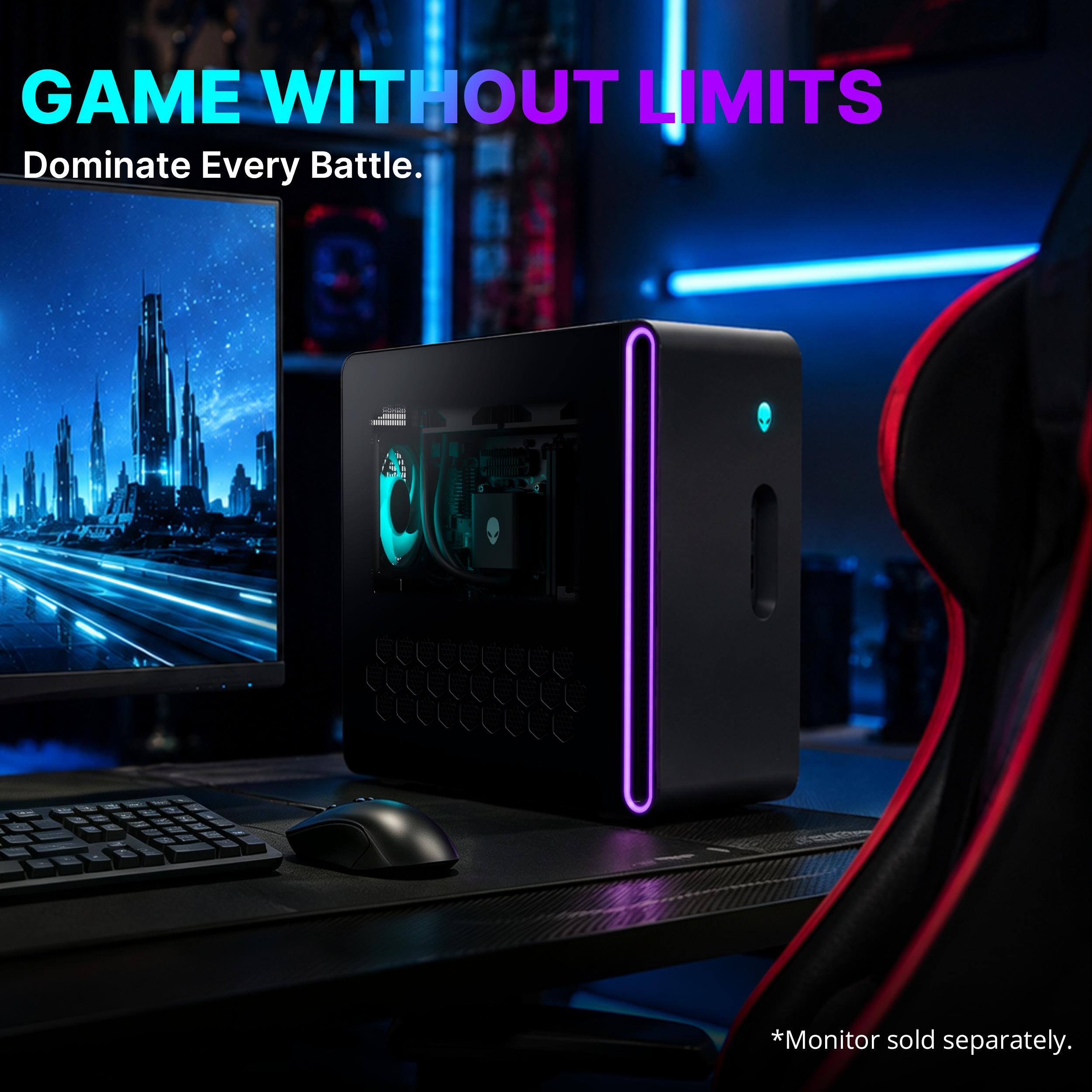 GAME WITHOUT LIMITS  
Dominate Every Battle.  

LOOK  

*Monitor sold separately.