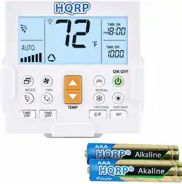 HQRP - Universal Remote Control for Air Conditioner for Gree Midea Fujitsu Mitsubishi Lg Panasonic Sharp, 1000 Other Brands