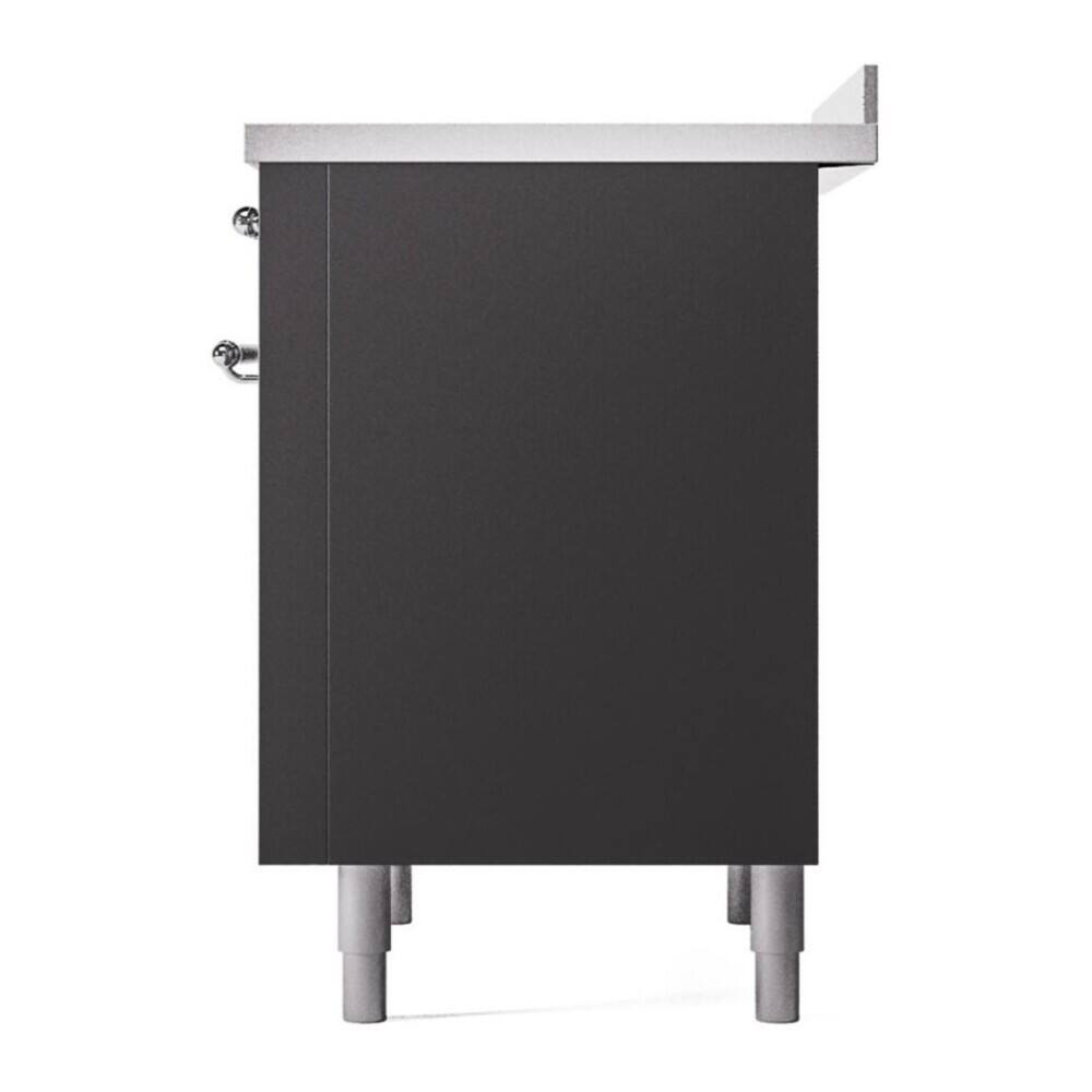 Alt View 9. ILVE - ILVE Professional Plus II Series 30 in. Induction Range with 4 Induction Elements (Satin Trim) - Blue Grey.