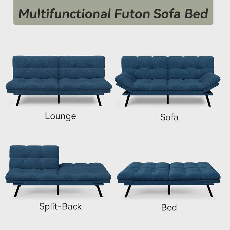Multifunctional Futon Sofa Bed

Lounge  
Sofa  
Split-Back  
Bed