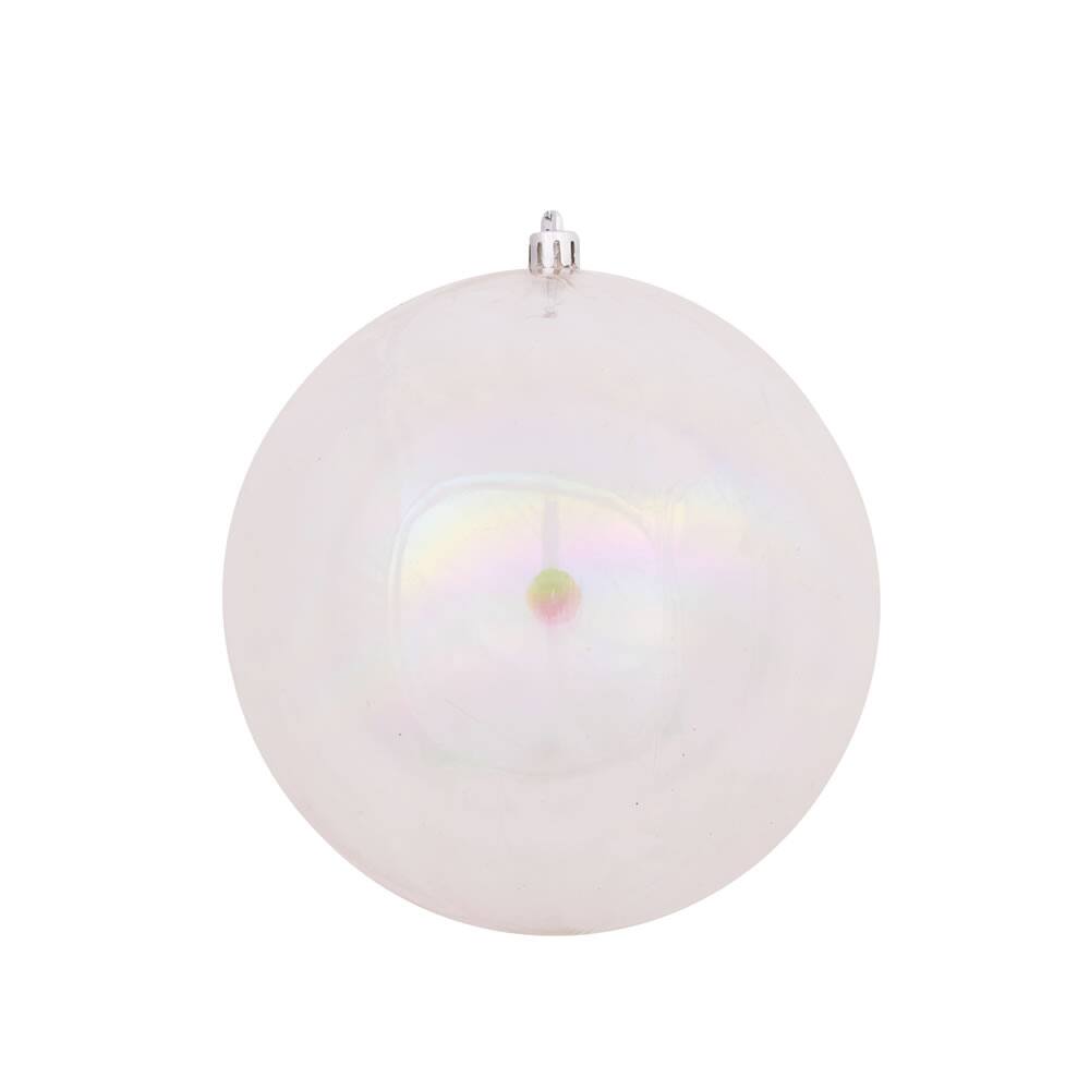 Front. Vickerman - 2.4" Clear Iridescent Ball 60 Box - Clear Iridescent.
