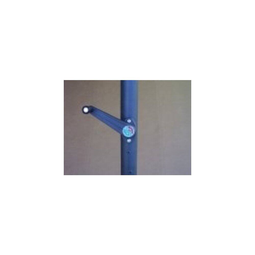Angle. International Caravan - International Caravan Outdoor 10 Foot Aluminum Umbrella with Flaps - Light Green.