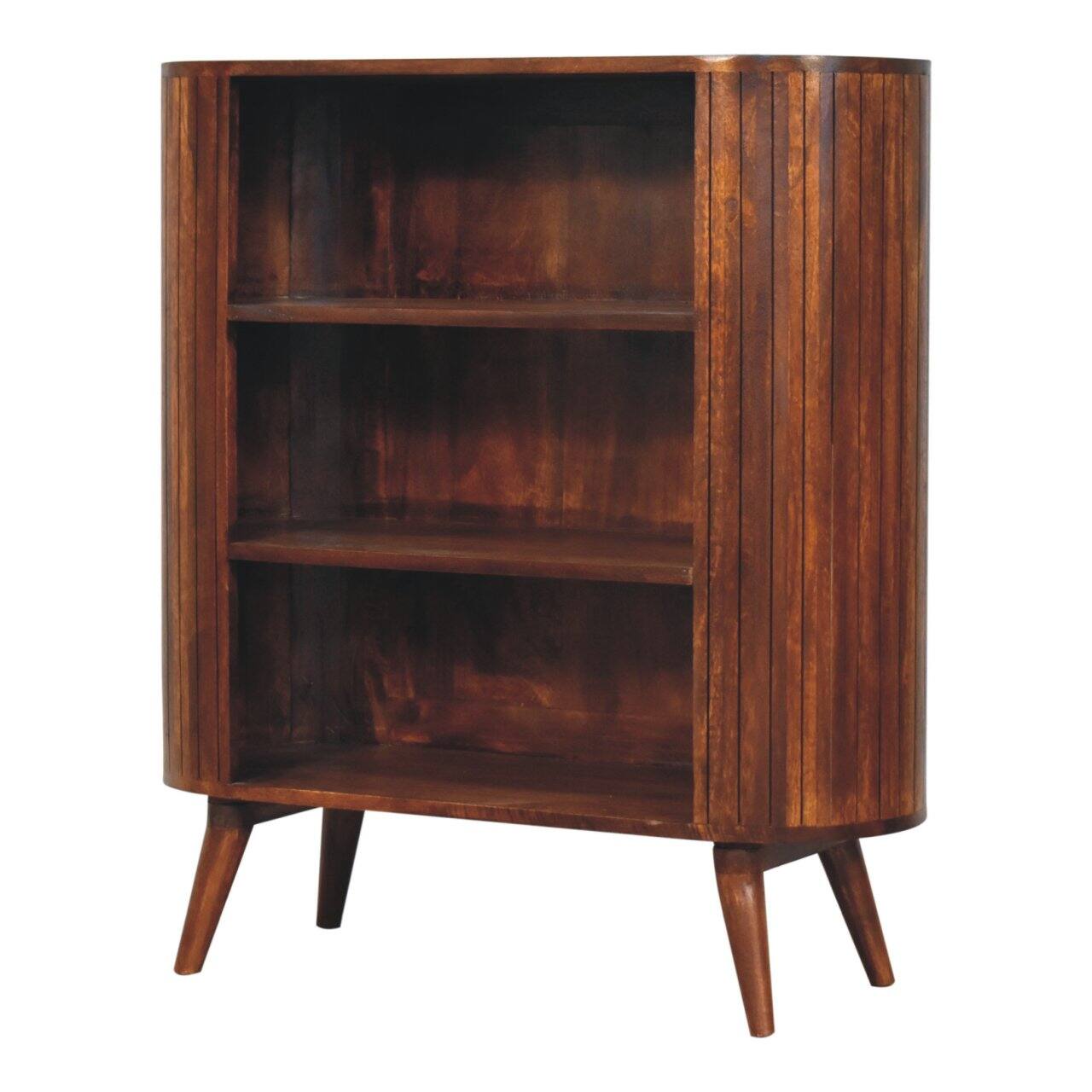 Back. Artisan Furniture - Artisan Furniture Solid Wood Cortez Chestnut Open Cabinet, Brown - Brown.
