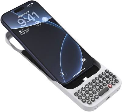 Clicks - Keyboard Case for iPhone 17 Pro Max - Smoke Clicks - Keyboard Case for iPhone 17 Pro Max - Smoke
