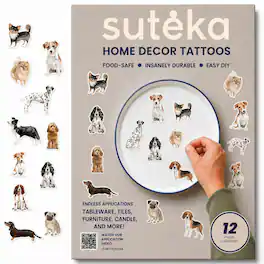Suteka - Wall Decal - Watercolor Dog Mix