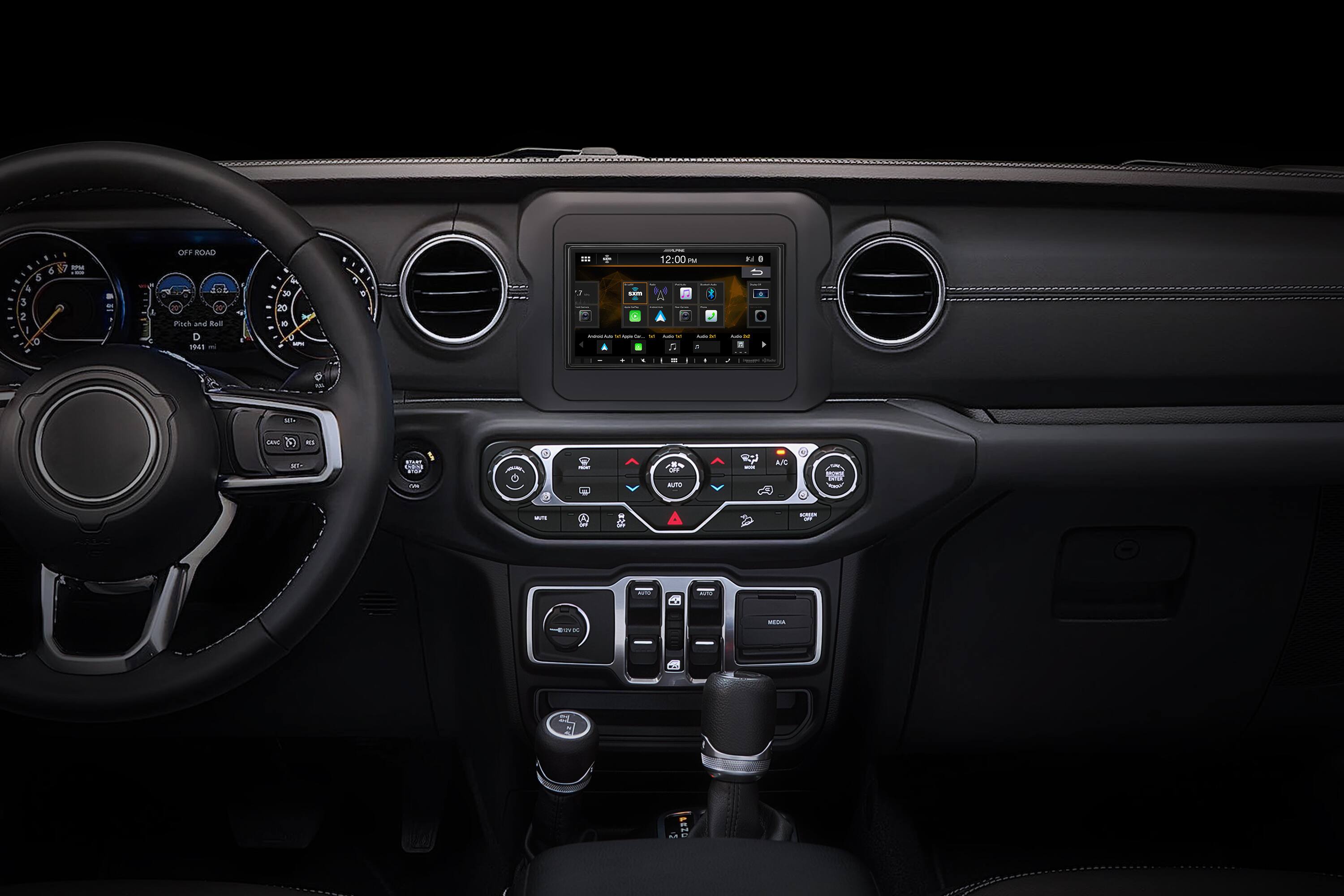 Alt View 14. Alpine - 7” Android Auto and Apple CarPlay Bluetooth Digital Media Receiver - Black.