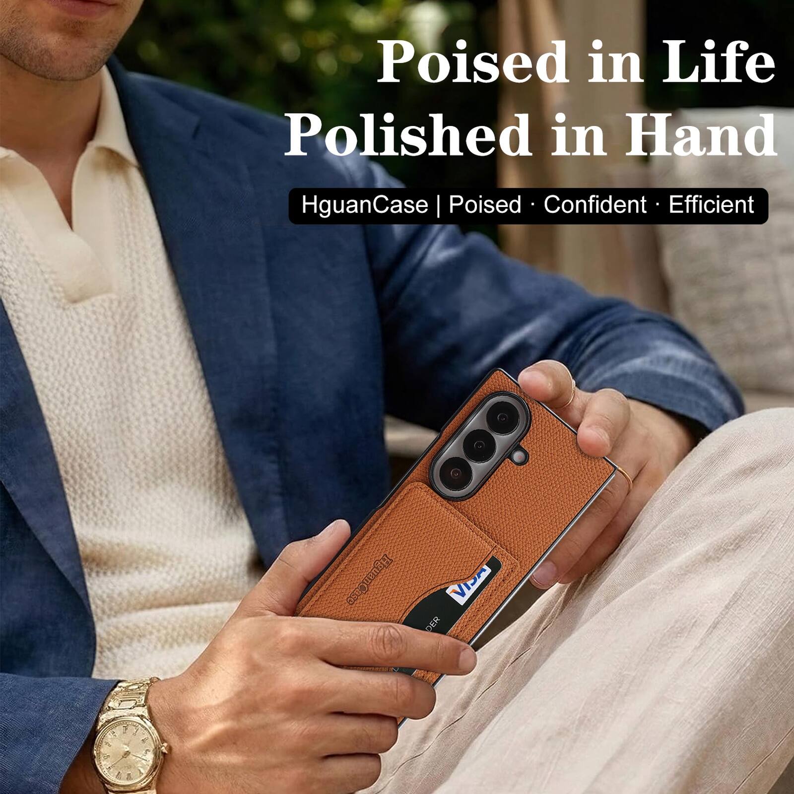 Poised in Life Polished in Hand  
HguanCase | Poised · Confident · Efficient