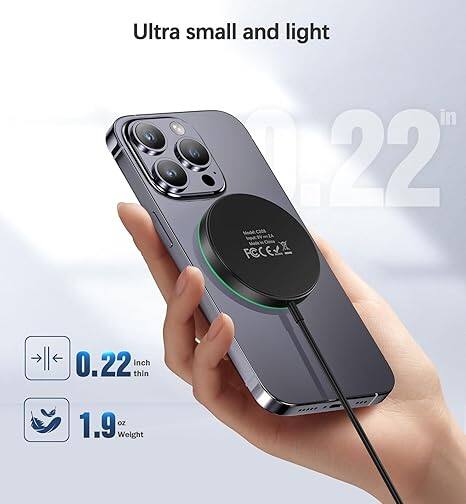 Ultra small and light

0.22 Inch thin

1.9 oz Weight