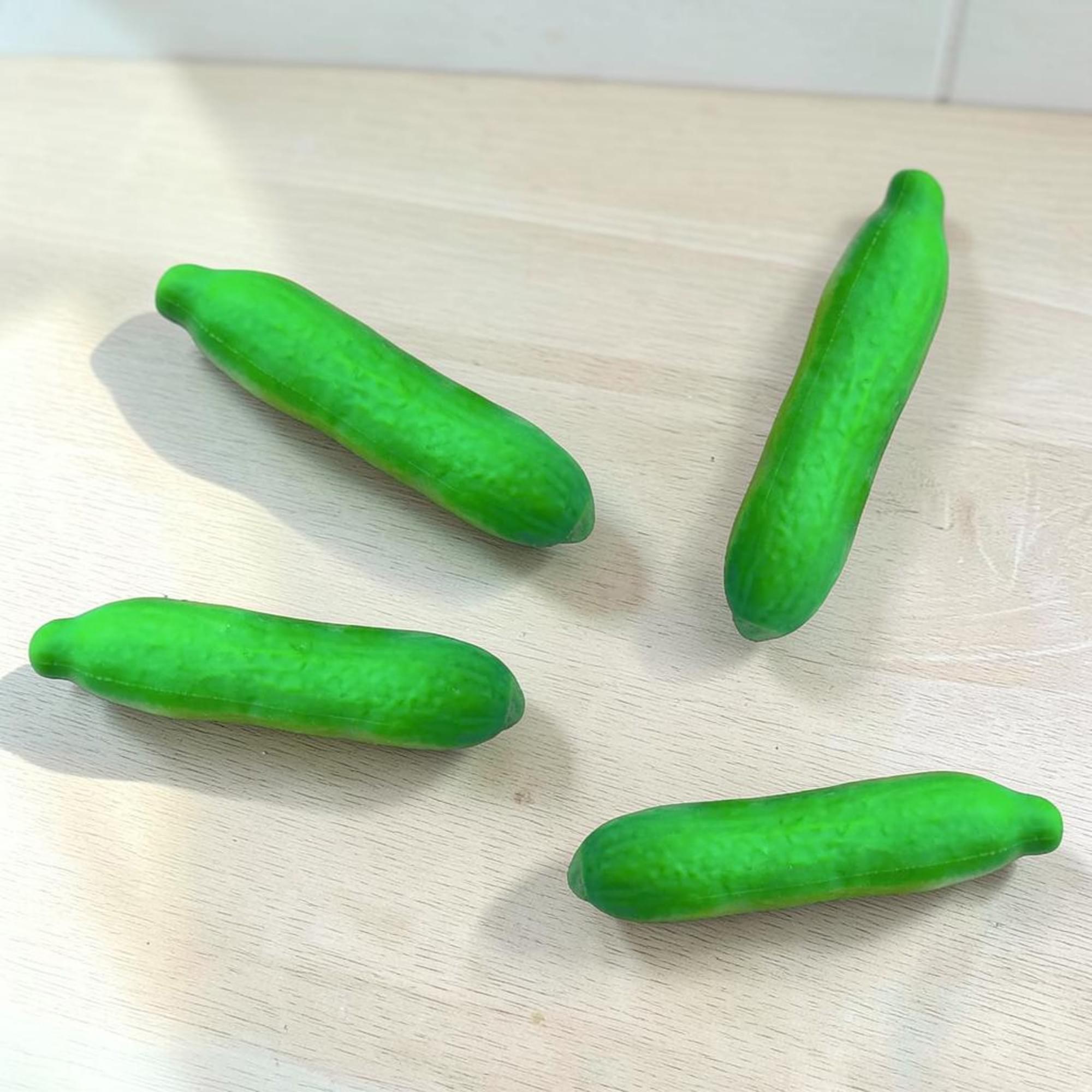 Alt View 6. Puka Creations - Pickle  Squishy 11-Inch Stress Reliever | Set Of 4.