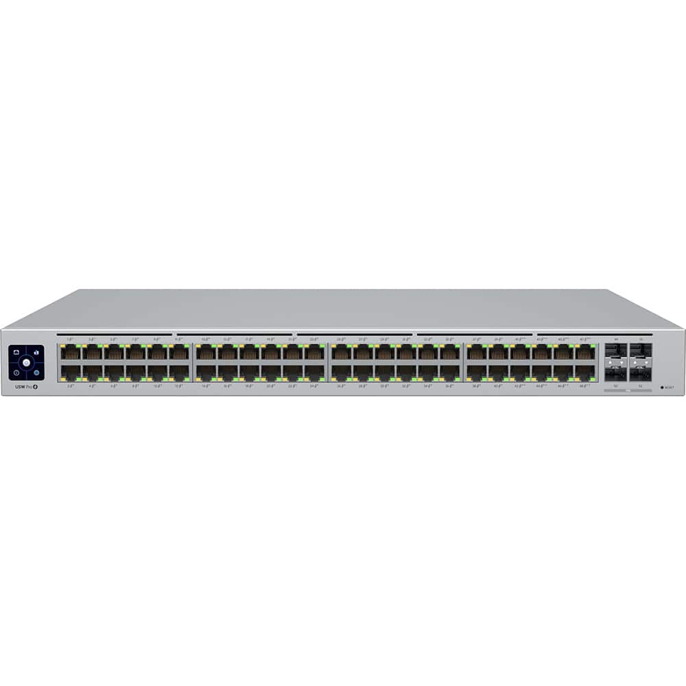 Ubiquiti - Pro 48-Port Gigabit Managed PoE Network Switch USW-PRO-48-POE - Gray