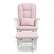 Alt View 11. Storkcraft - Tuscany Glider and Ottoman - White/Pink Swirl.