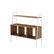 Front. Walker Edison - 36" Modern 3-Cube Storage Shelf - White.