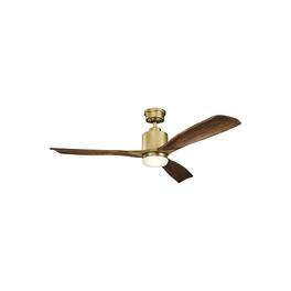 Evolution Blazed - 3-BLADE CEILING FAN IN - Natural Brass