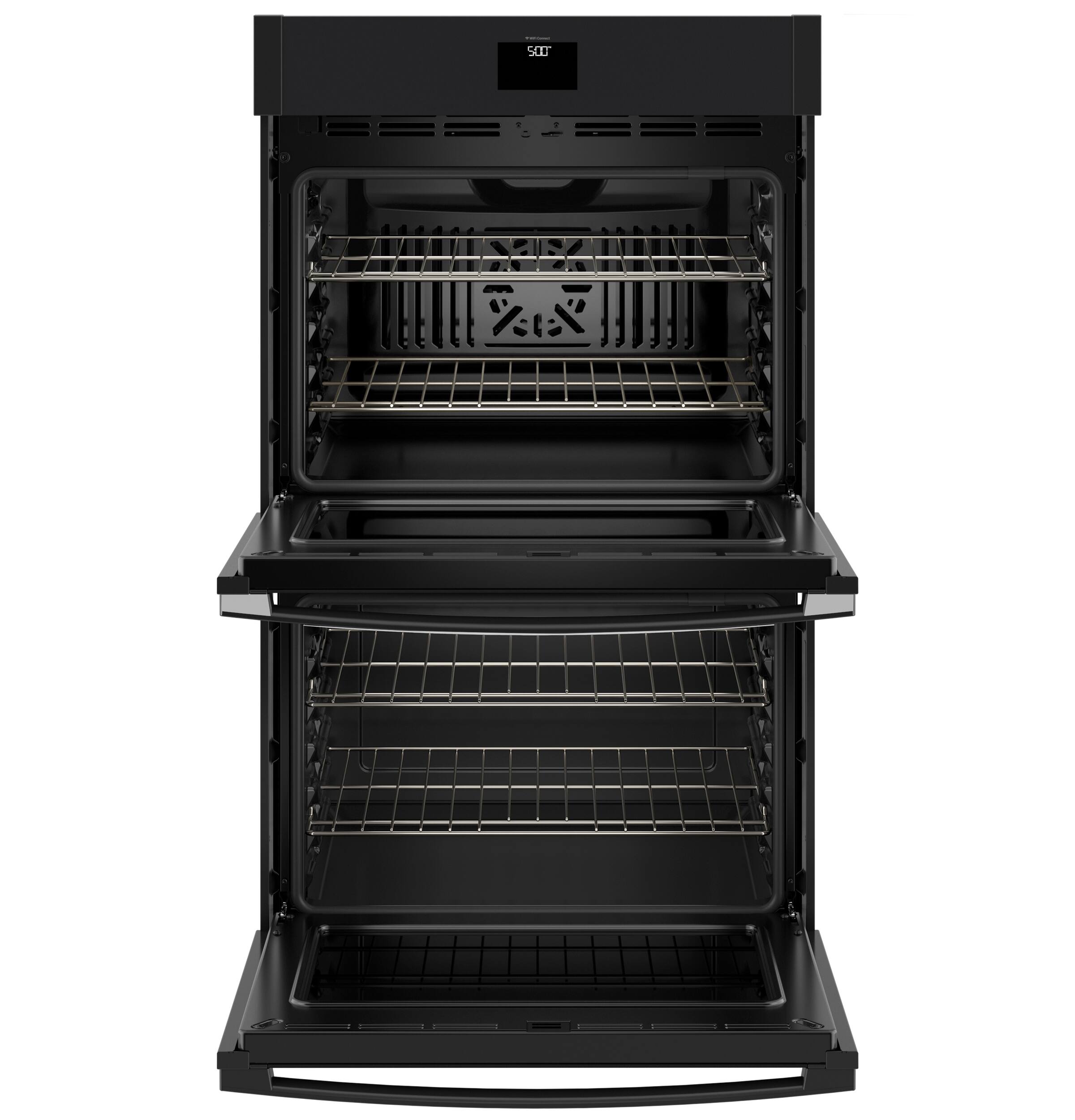 Alt View 11. GE - 30" Built-In Electric Convection Double Wall Oven with No Preheat Air Fry - Black.