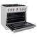 Angle. ZLINE - ZLINE 36 in. 5.2 cu. ft. Freestanding Select Gas Range with 6 Burners and Convection Oven - Satin Stainless Steel.