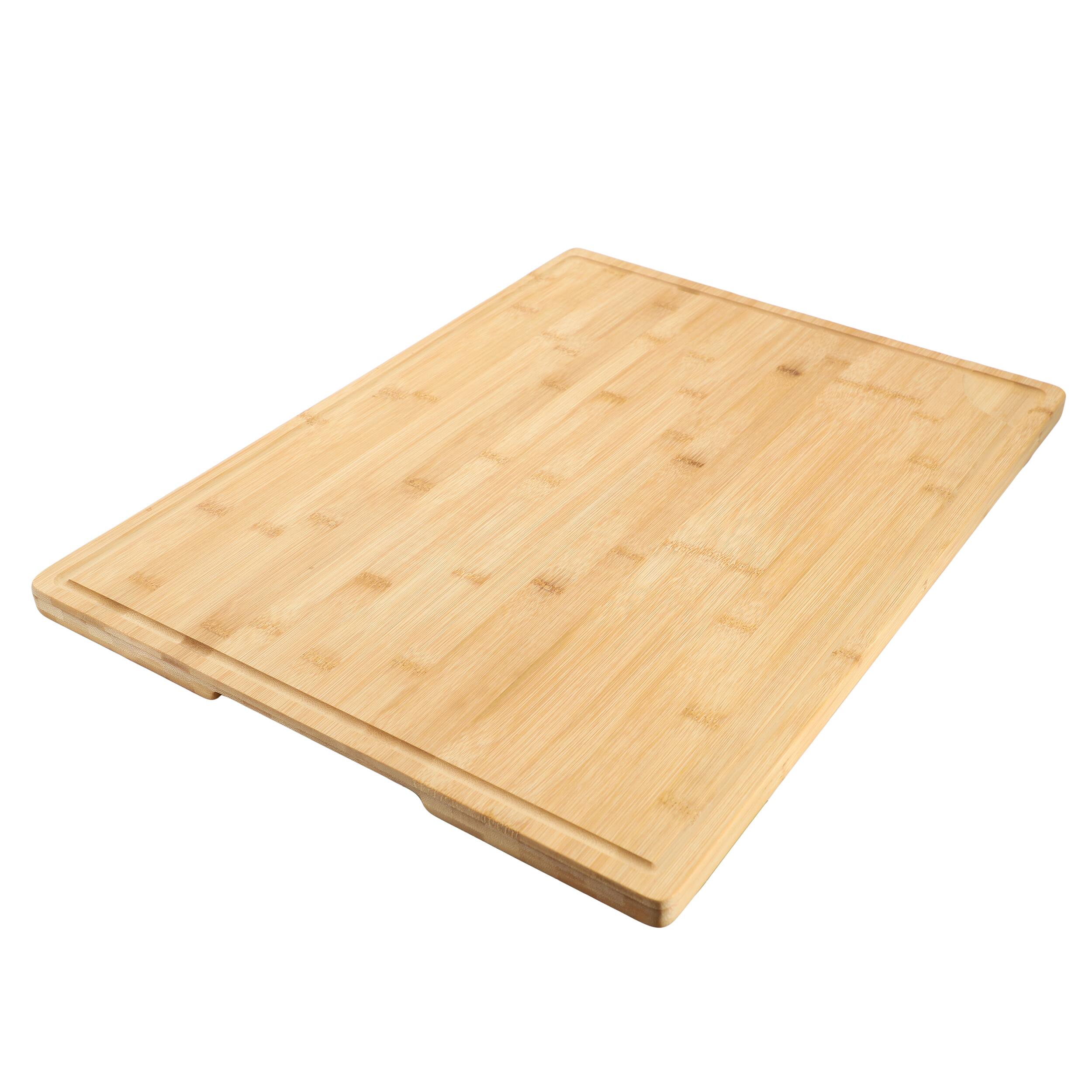 Alt View 1. MegaChef - MegaChef Bamboo 24 x 18 Inch Large Cutting, Prep and Serving Board - Brown.