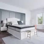 Front. Emma + Oliver - 12 Inch CertiPUR-US Certified Memory Foam Pocket Spring Mattress, Mattress in a Box - White.