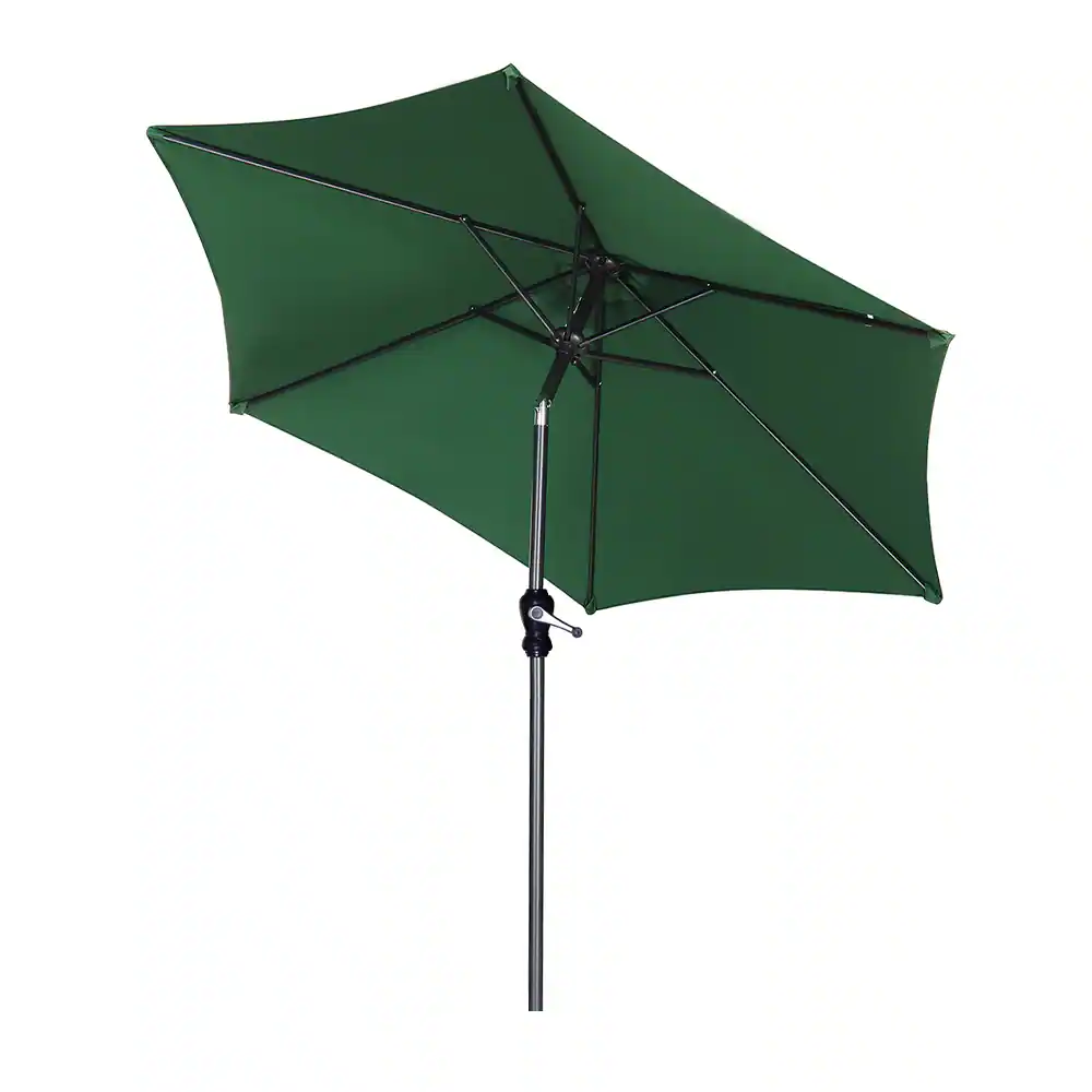 Left. Ainfox - Ainfox 7.5ft Patio Umbrella Without Lights - Green.