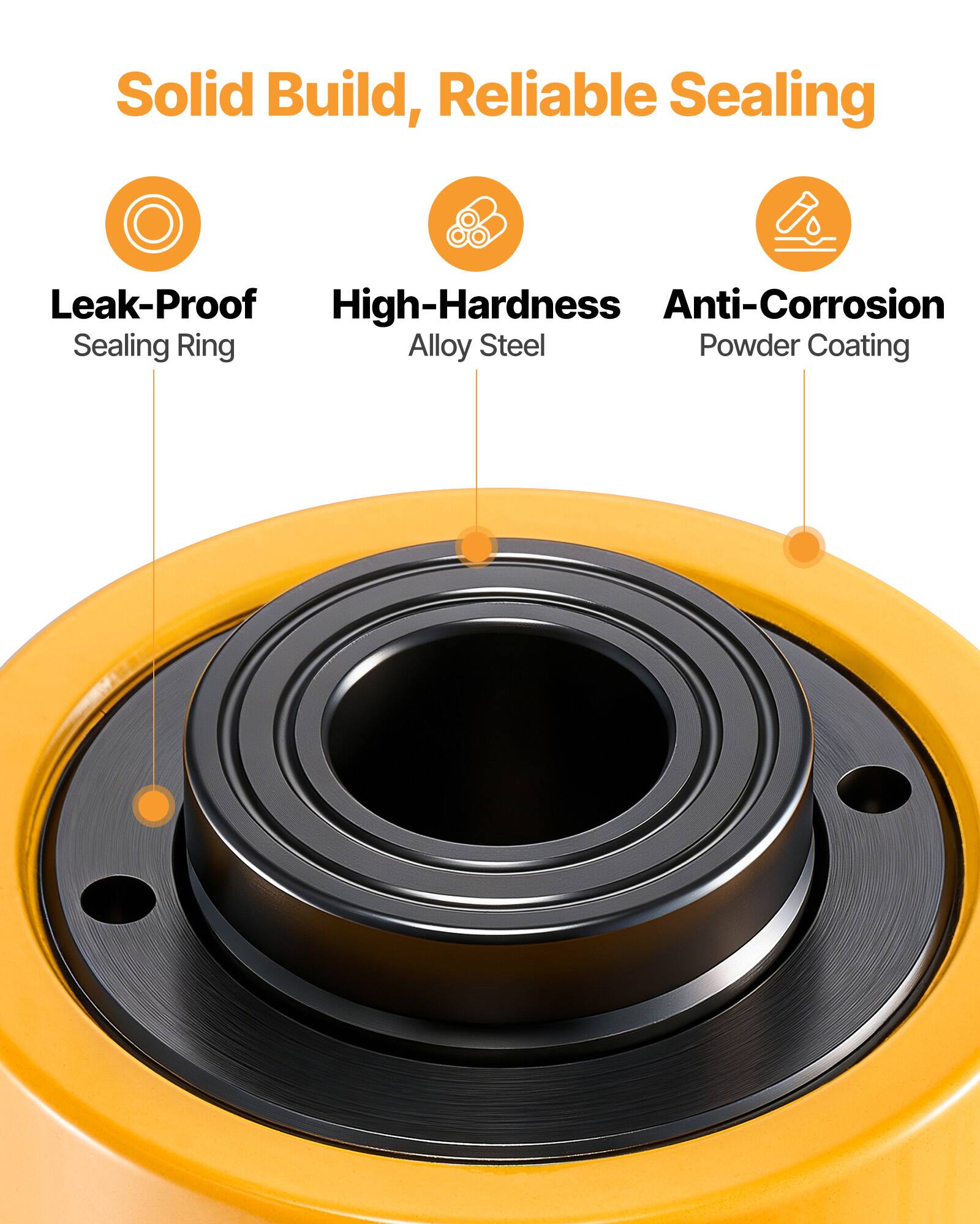 Solid Build, Reliable Sealing

- Leak-Proof Sealing Ring
- High-Hardness Alloy Steel
- Anti-Corrosion Powder Coating