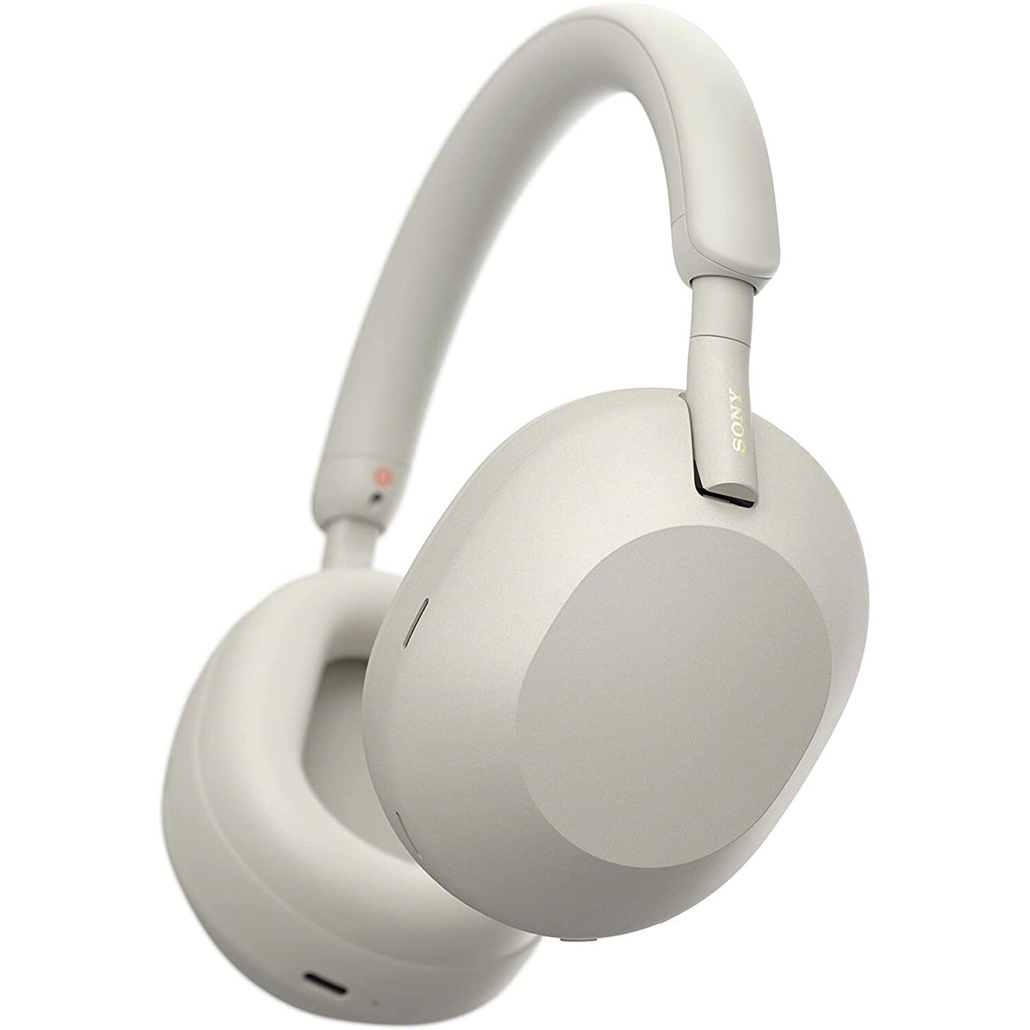 Alt View 5. Sony - Wireless Industry Leading Noise Canceling Headphones Silver + Pro Stand Kit.