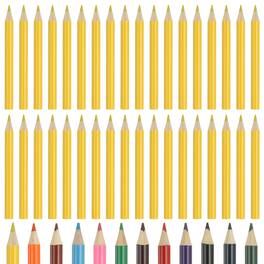Unique Bargains - Colored Pencils, Cute Oil-Based Drawing Pencils for Adult Coloring, Artists, Beginners, 36pcs - Lemon Yellow