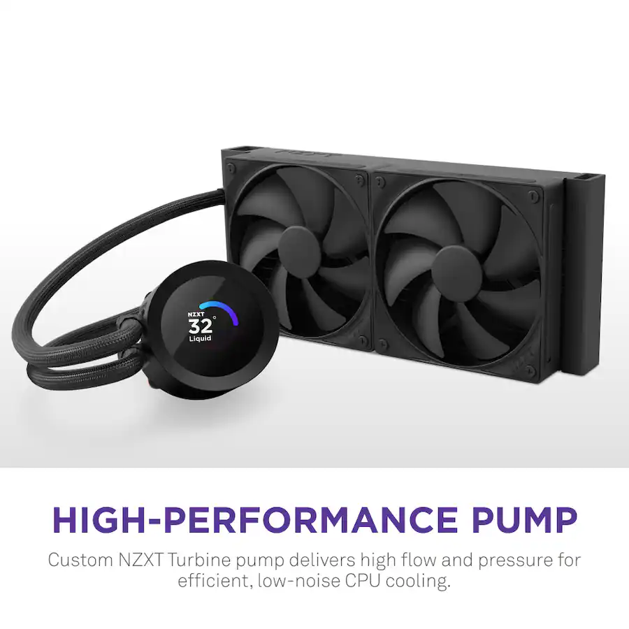 NZXT Kraken Plus 280mm Radiator CPU Liquid Cooler (2 x 140mm F140P
