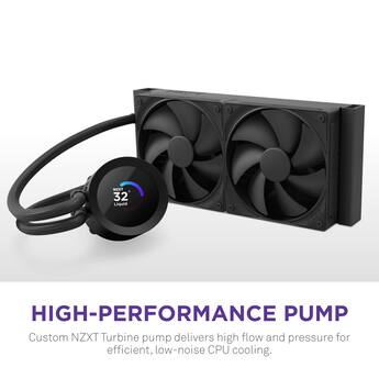 NZXT Kraken Plus 280mm Radiator CPU Liquid Cooler (2 x 140mm F140P NZXT Kraken Plus 280mm Radiator CPU Liquid Cooler (2 x 140mm F140P