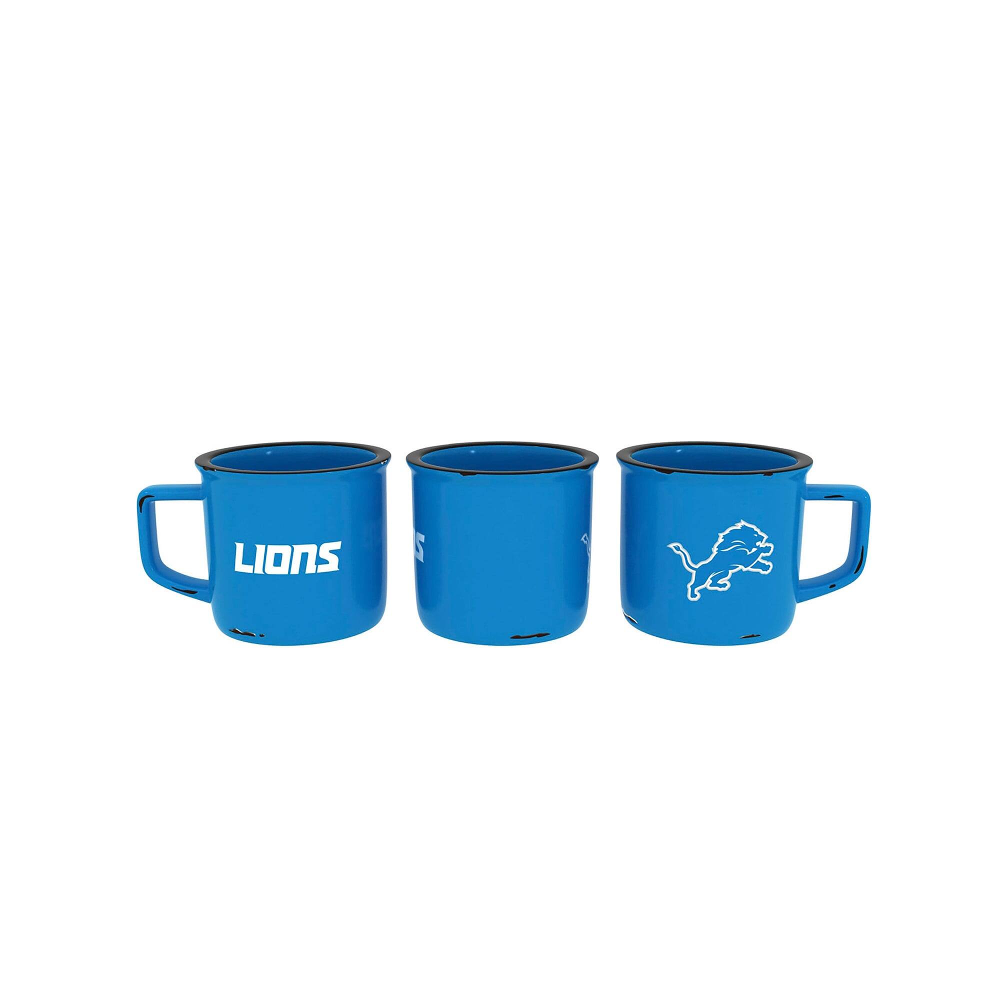 Alt View 1. Evergreen Enterprises - Detroit Lions 14oz. Ceramic Camp Cup with Gift Box - Multicolor.