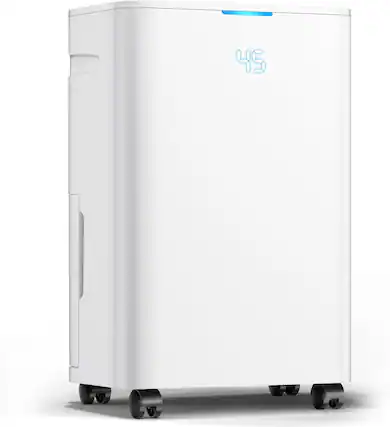 Front. Tolife - V2 Compressor Dehumidifier with Humidity Control and Drain Hose - White.