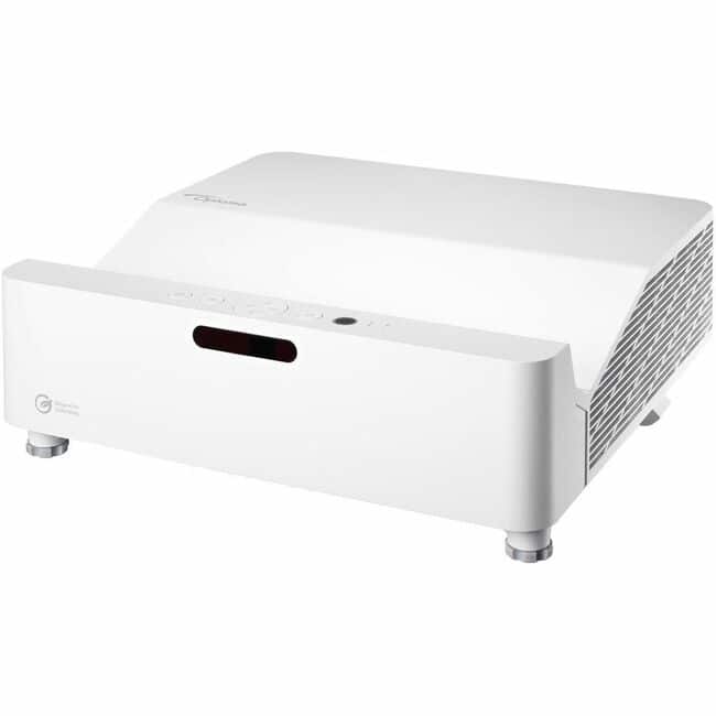 Optoma - ZW410UST 3D Ultra Short Throw DLP Projector - 16:10 - Portable - Front - 30000 Hour Normal Mode - White